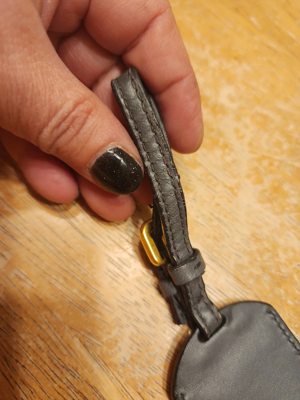 Prada leather luggage